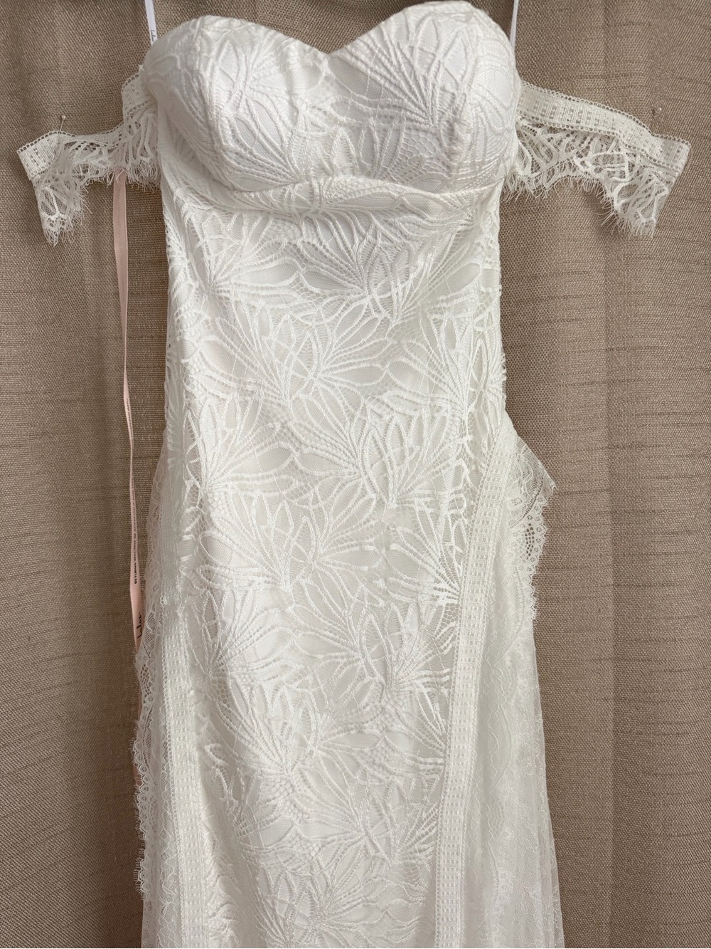 Lulu's Faye White Embroidered Lace Gown - Picture 6 of 8